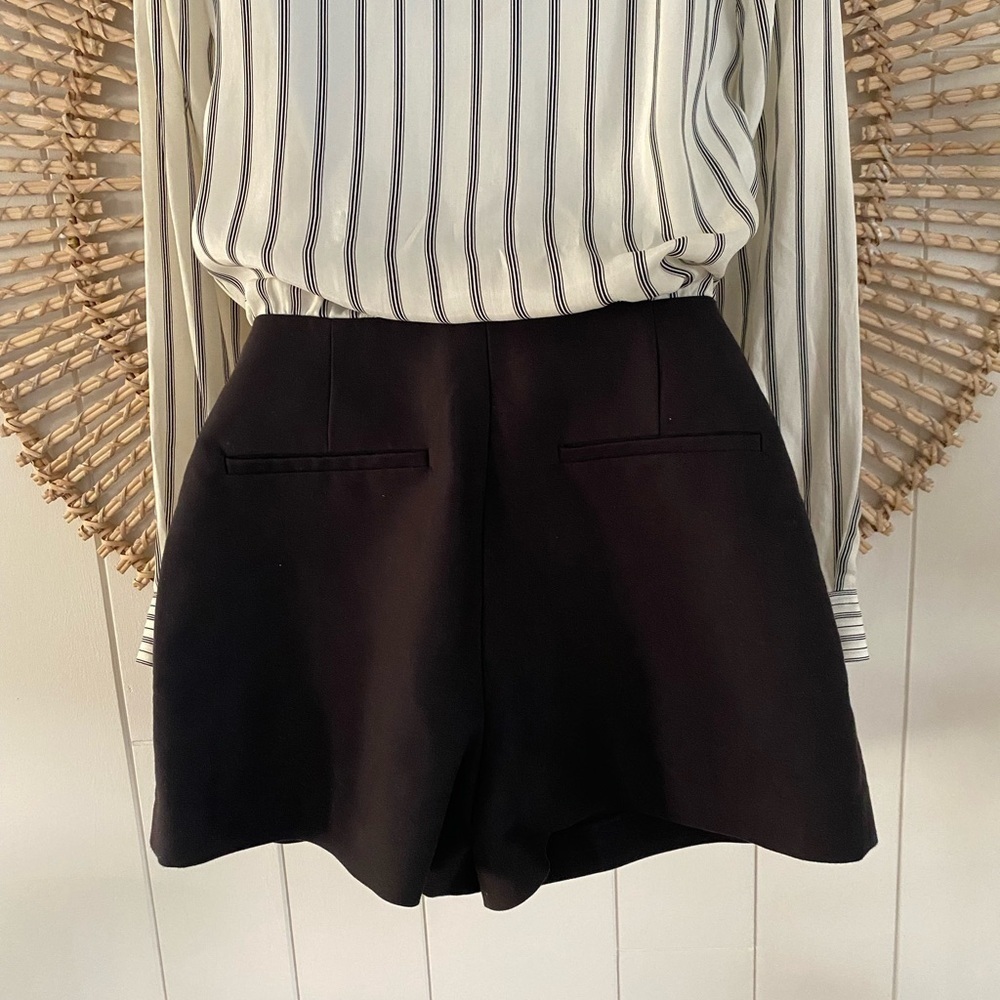 Sandro Eyton ecru and black colorway striped romper Size 36/US2-4 - Picture 9 of 15